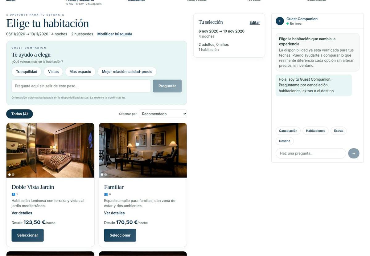 Llistat d’habitacions · Hotel fictici · dades d’exemple