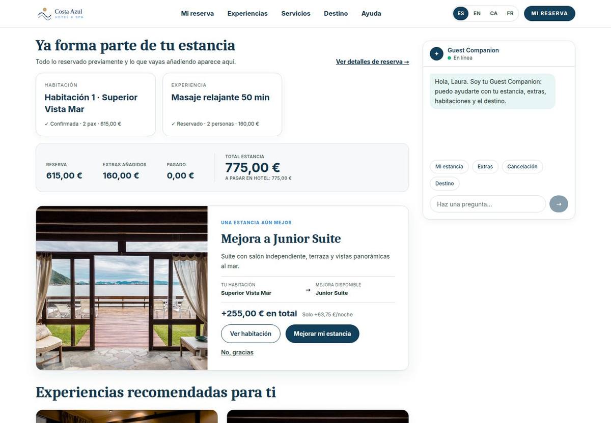 Mi reserva y Mi estancia · HotelGEX